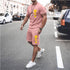 Men's Sports Casual Simple Fashion Short-sleeved Two-piece Suit